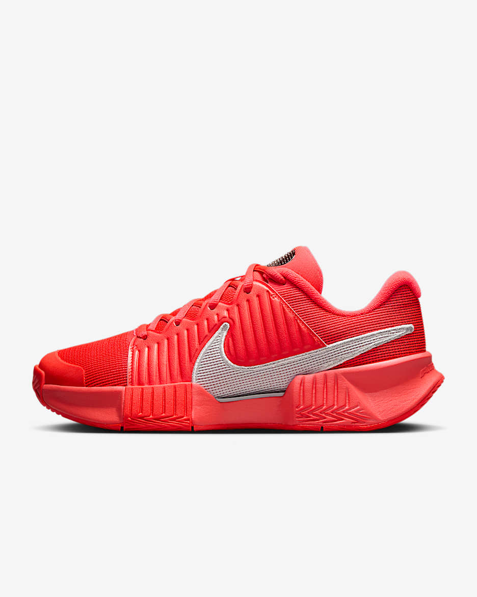 Nike GP Challenge Pro Premium Tennisschuh für Hartplätze (Damen) - Bright Crimson/Metallic Silver