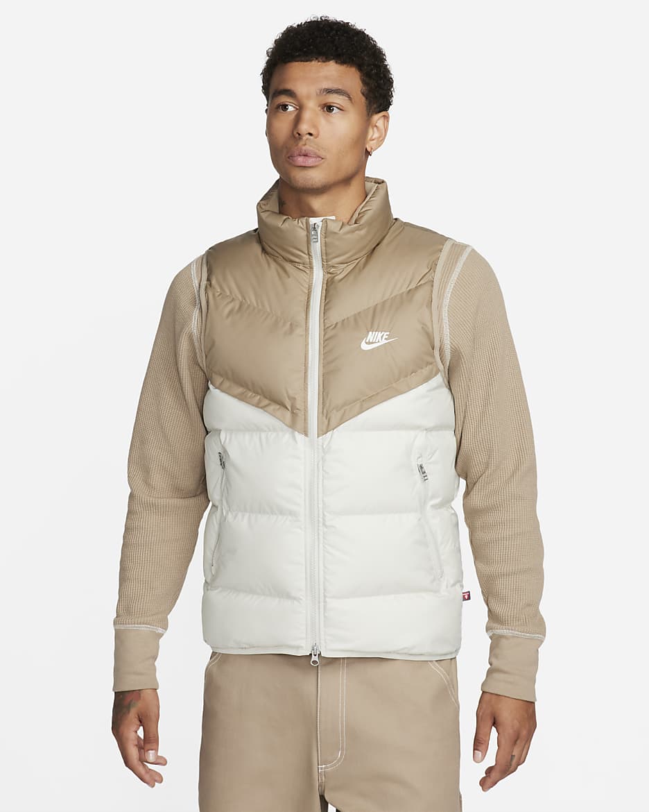 Veste sans manches isolante Nike Storm-FIT Windrunner pour homme - Khaki/Light Bone/Sail