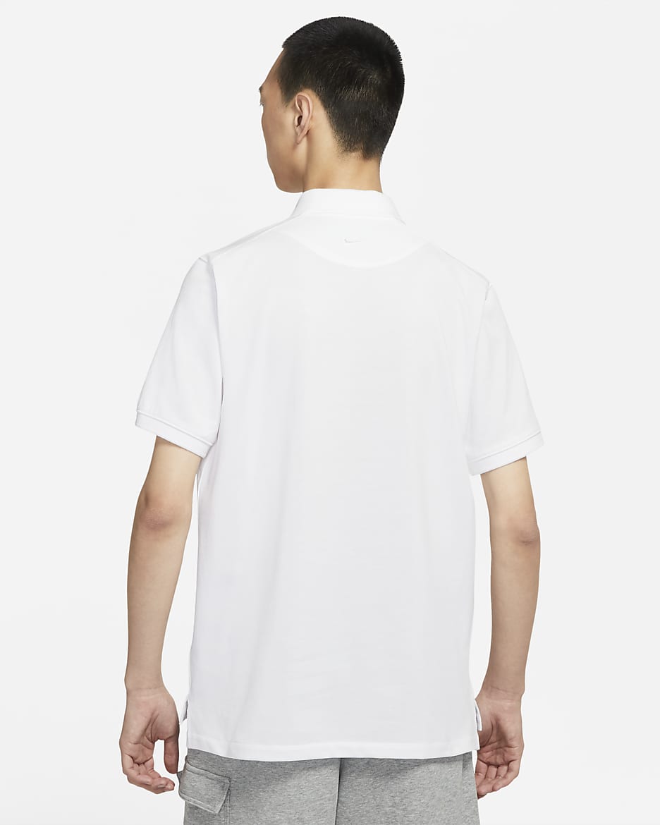 mens white nike polo