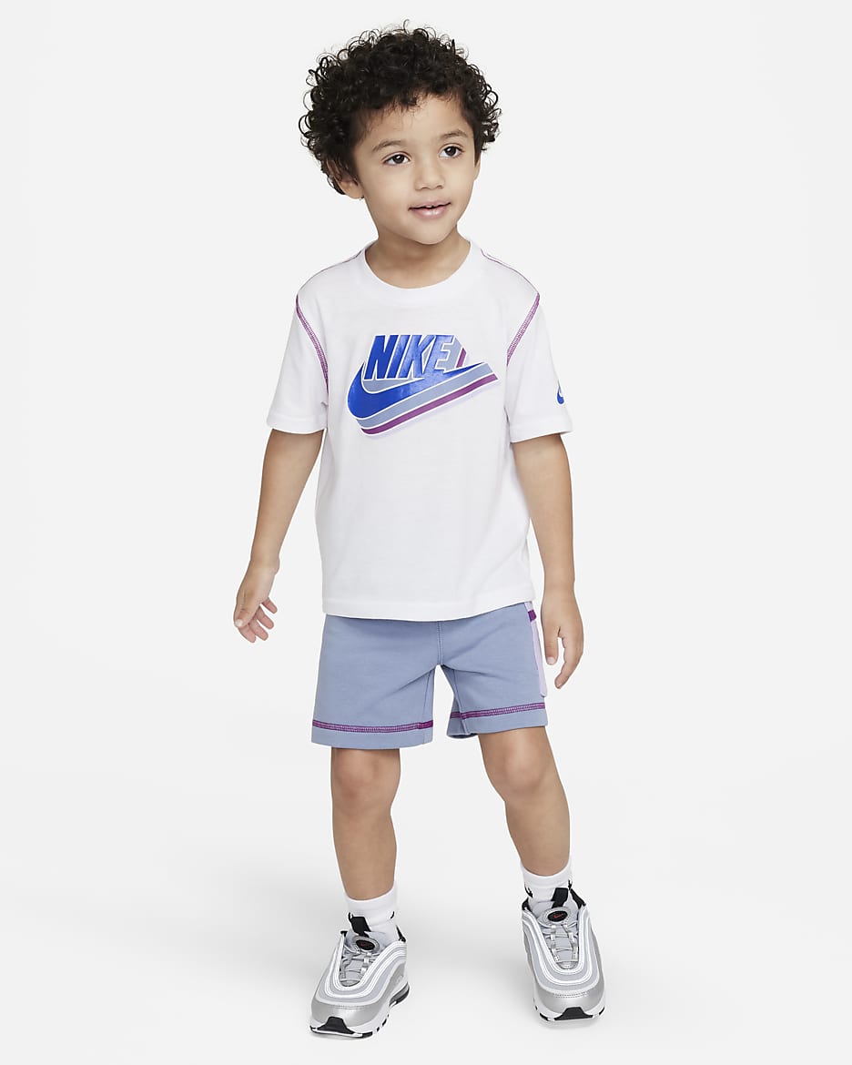 Nike Sportswear Reimagine Toddler French Terry Shorts Set - Ashen Slate