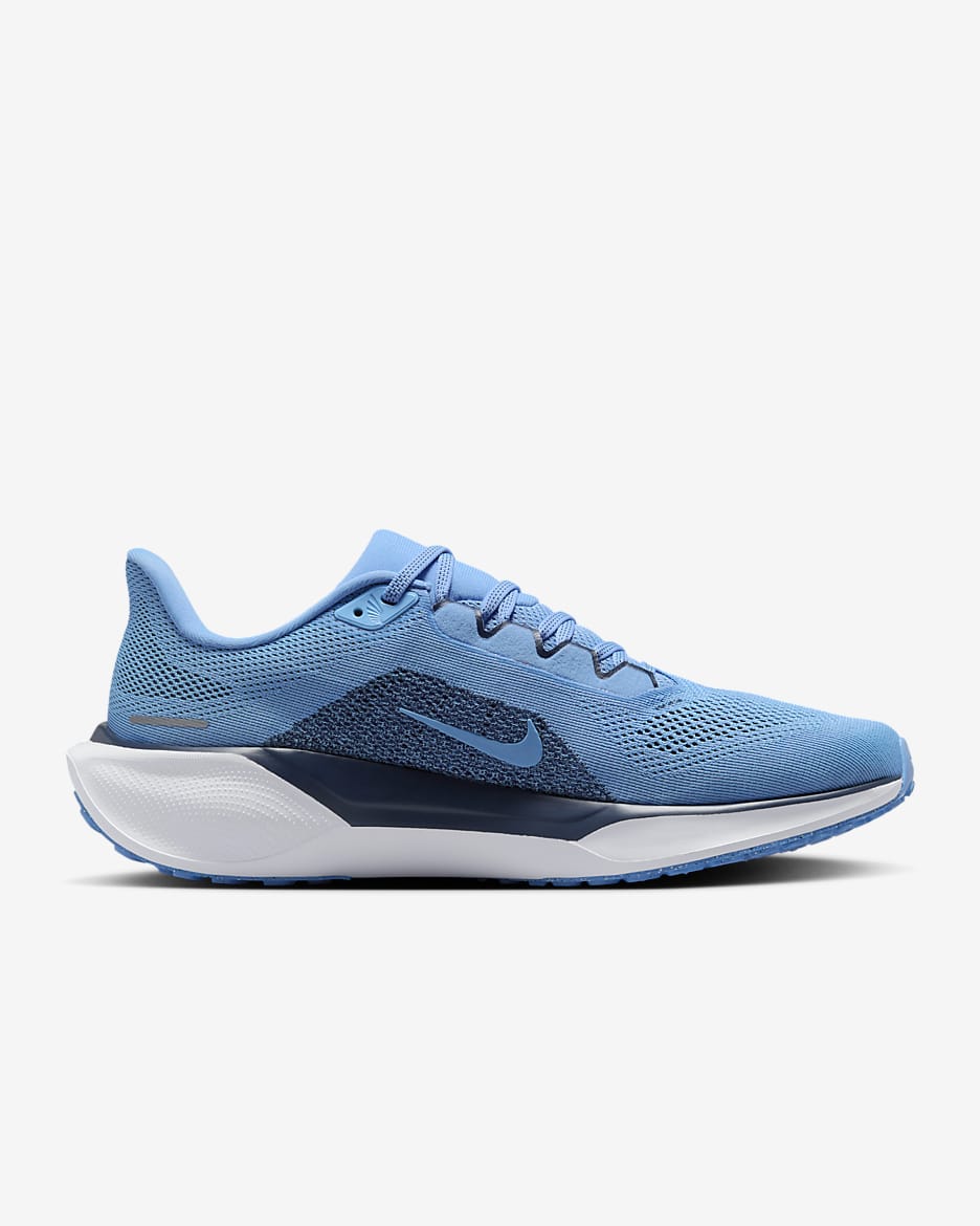 Tenis de correr en pavimento universitarios Nike para hombre UNC Pegasus 41 - Azul valor/Blanco/Azul marino universitario/Blanco