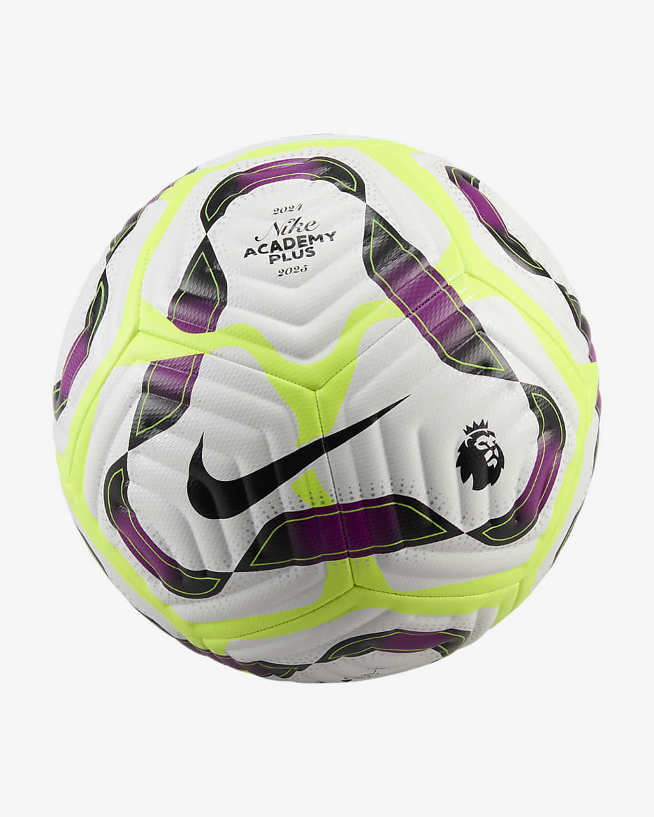 Premier League Academy Plus Nike Soccer Ball - White/Bold Berry/Volt/Black