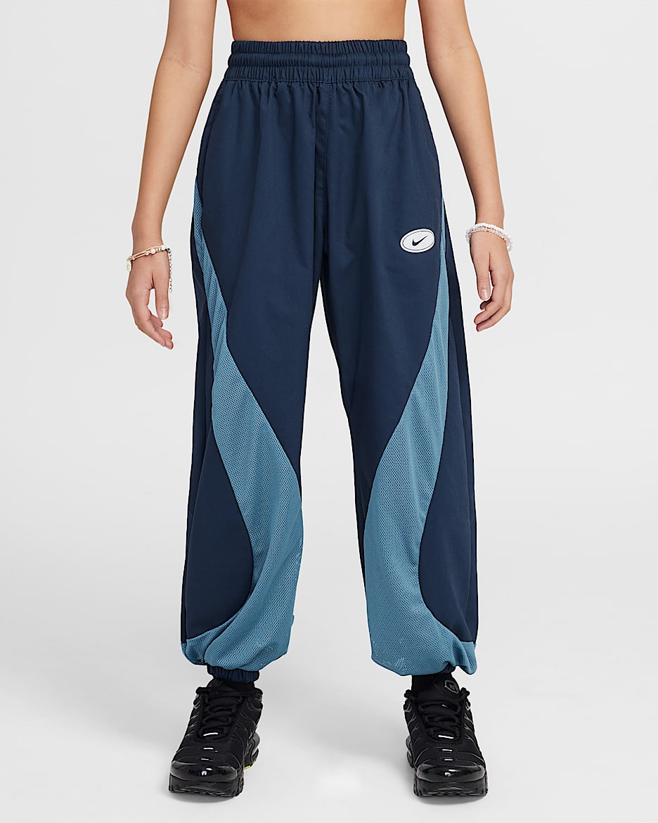 Nike Sportswear Girls' Trousers - Armoury Navy/Smoky Blue