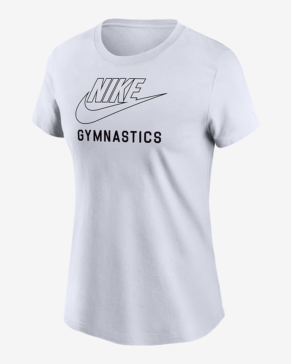 Playera de gimnasia para mujer Nike Swoosh - Blanco