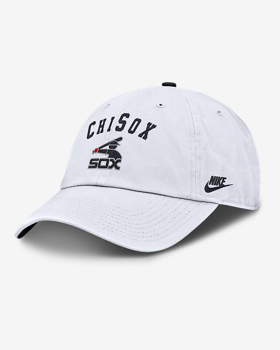 Chicago White Sox Cooperstown Club Men's Nike MLB Adjustable Hat - White