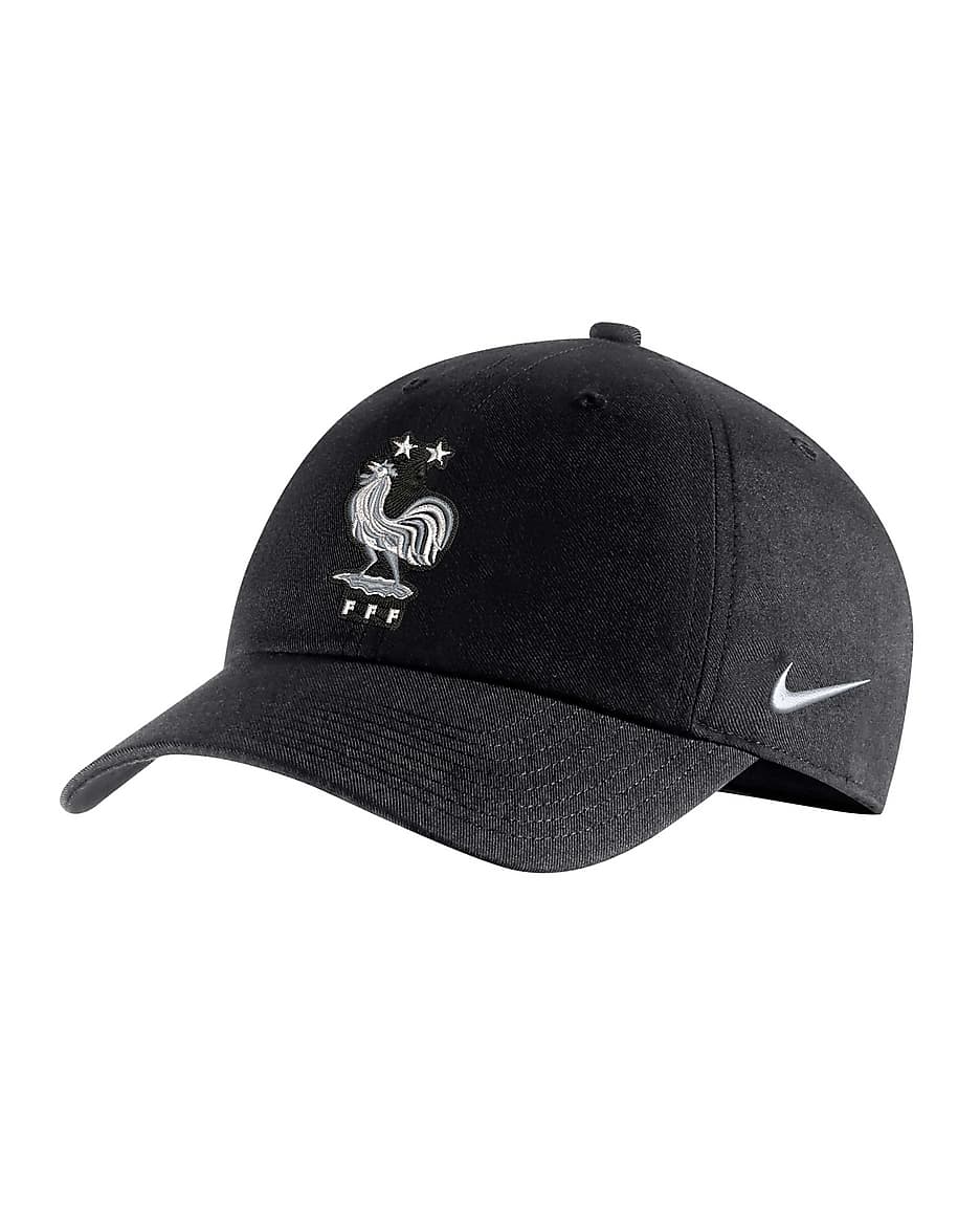 Gorra ajustable para hombre Francia Heritage86 - Negro