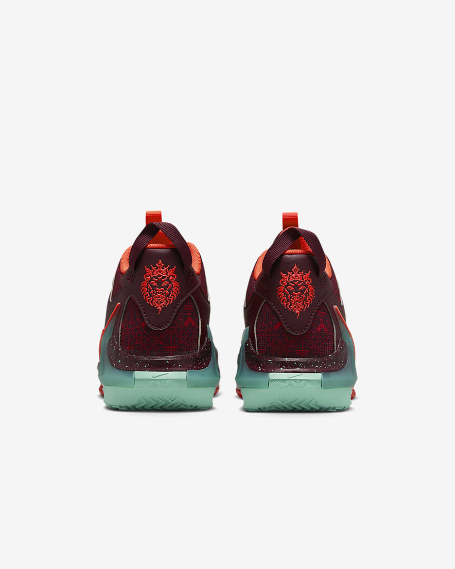 LeBron Witness 7 SE Older Kids' Shoes - Night Maroon/Emerald Rise/Black/Bright Crimson