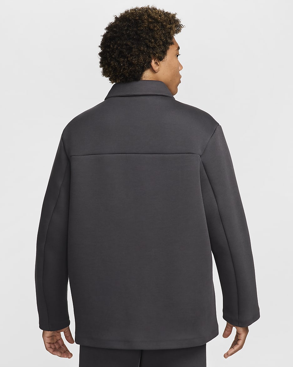 Shacket in fleece Nike Tech – Uomo - Antracite/Antracite