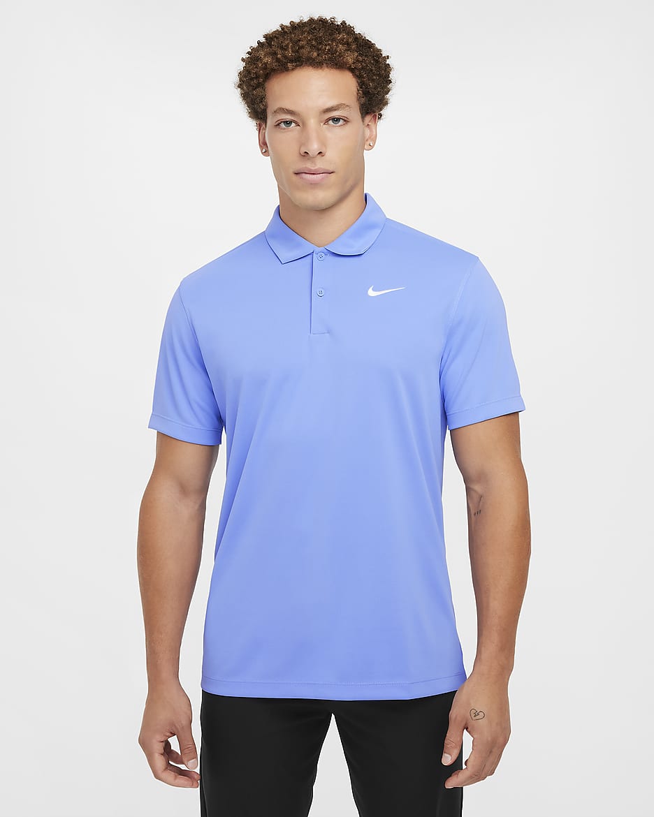 NikeCourt Dri-FIT Men's Tennis Polo - Royal Pulse/White