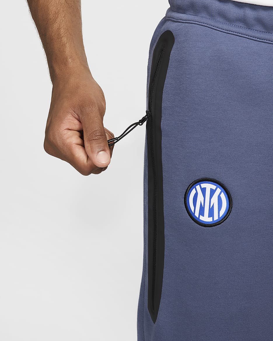 Inter Milan Tech Fleece Nike Soccer férfi szabadidőnadrág - Diffused Blue/Fekete/Lyon Blue