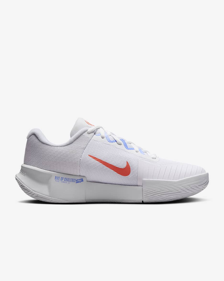 Nike GP Challenge Pro Women's Hard Court Tennis Shoes - White/Royal Pulse/Light Wild Mango