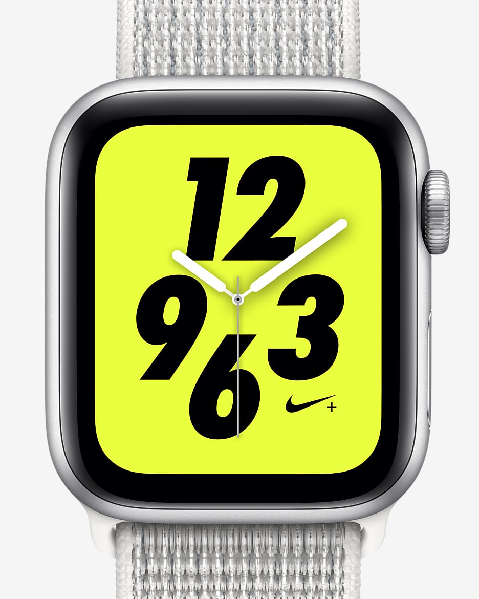 Apple Watch Nike+ Series 4 (GPS + Cellular) med Nike Sport Loop Open Box 40 mm-sportsur - Silver/Summit White