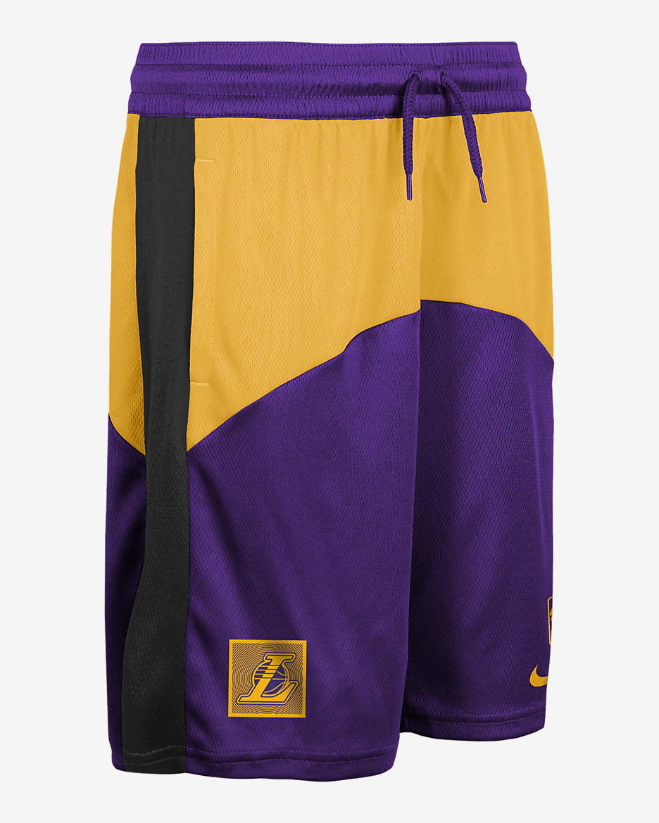 Los Angeles Lakers Starting 5 Big Kids' Nike Dri-FIT NBA Shorts - Field Purple/Amarillo/Black