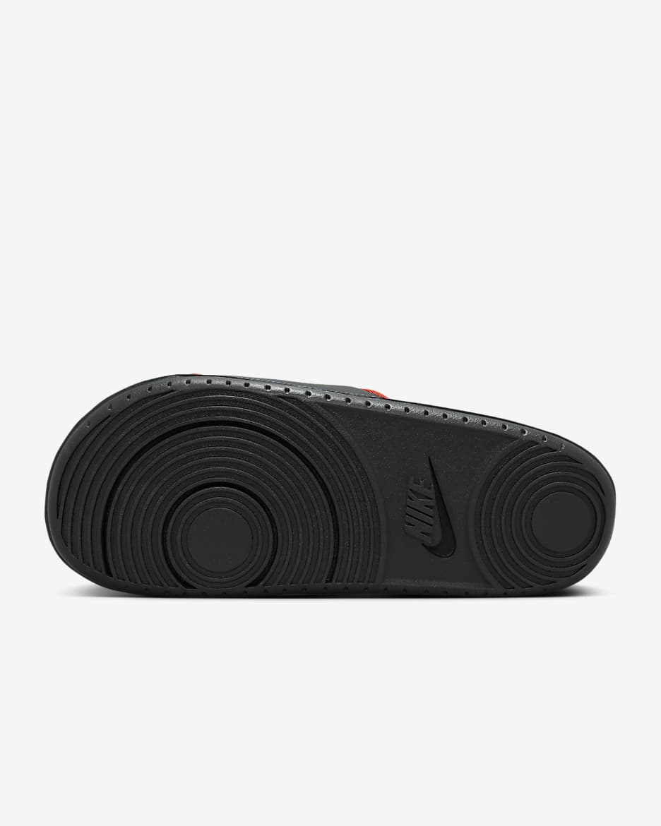 Nike Offcourt Men's Slides - Dark Smoke Grey/Picante Red/Black/Metallic Dark Grey