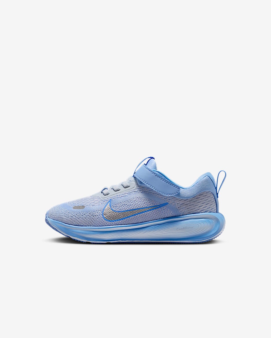 Nike Stellar Ride Younger Kids' Shoes - Aluminium/Football Grey/Royal Pulse/Metallic Silver