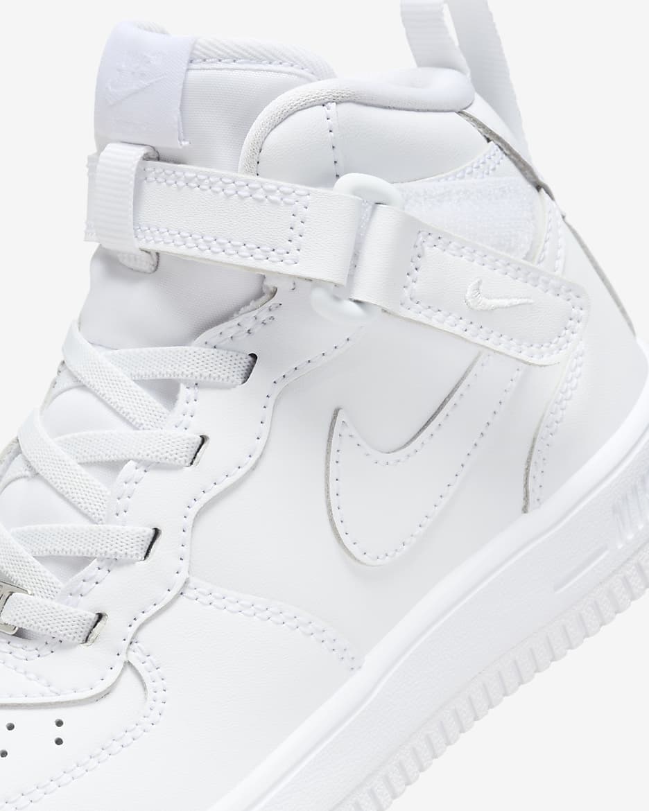 Chaussure Nike Force 1 Mid EasyOn pour enfant - Blanc/Blanc/Blanc