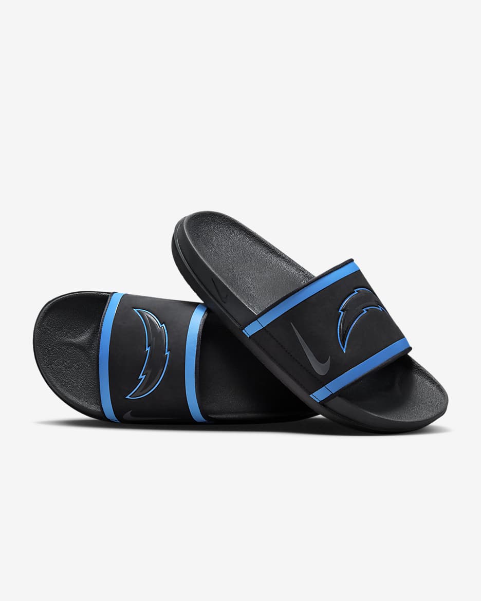 Nike Offcourt (NFL Los Angeles Chargers) Slide - Black/Italy Blue/University Gold/Anthracite