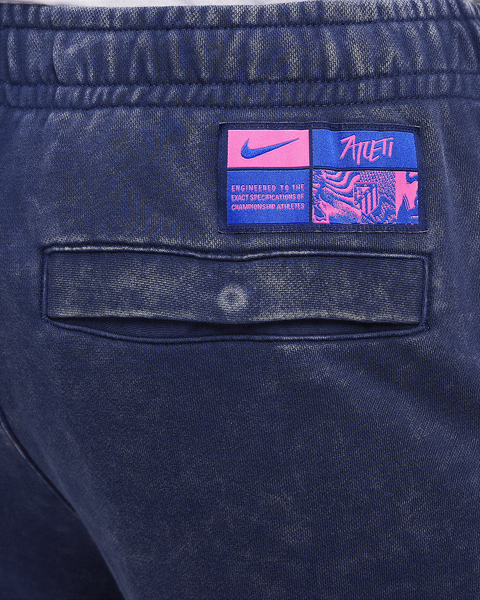 Pantaloni jogger in French Terry Nike Football Atlético de Madrid da uomo – Terza - Blue Void/Pink Glow