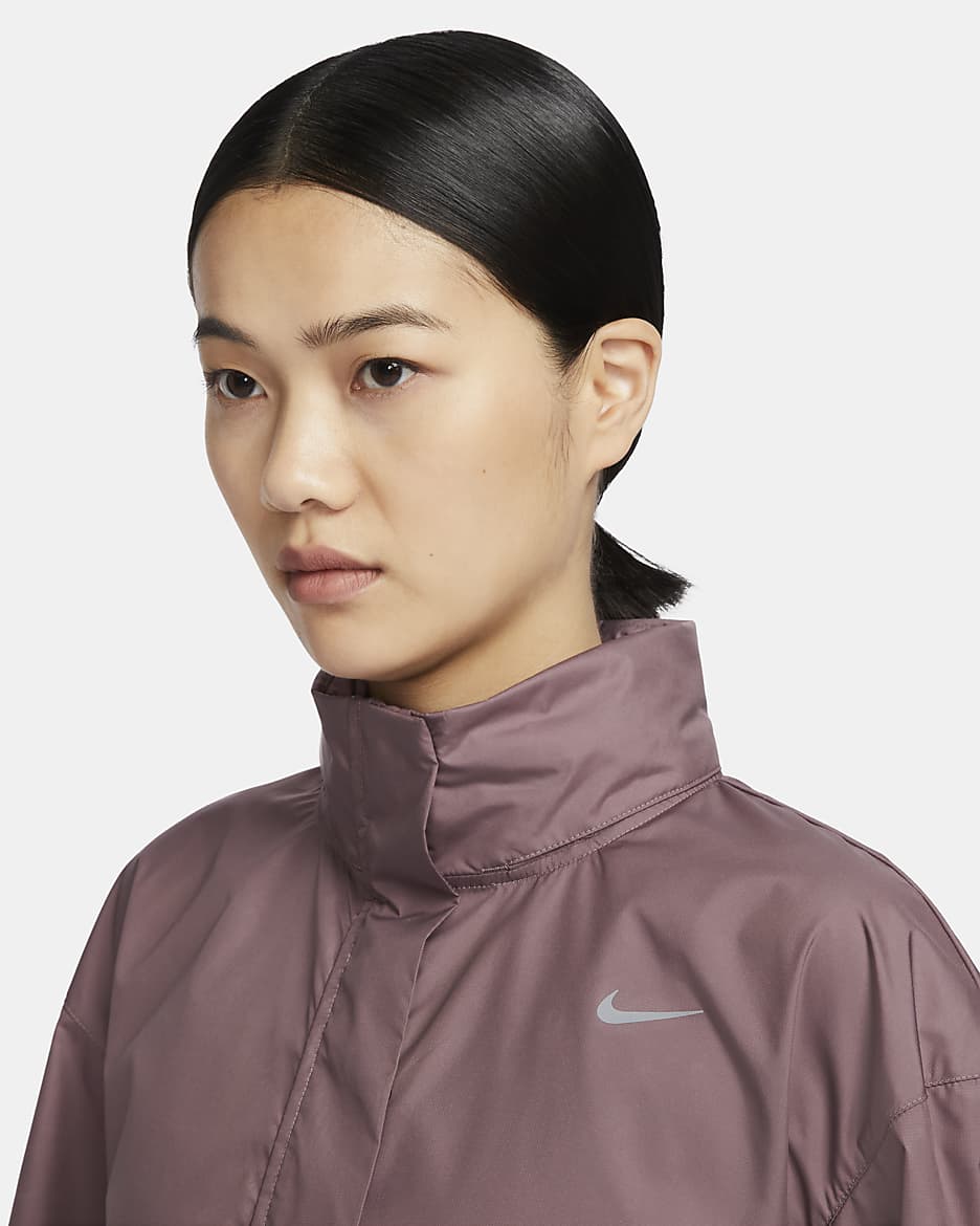 Nike Fast Repel Women's Running Jacket - Smokey Mauve/Black