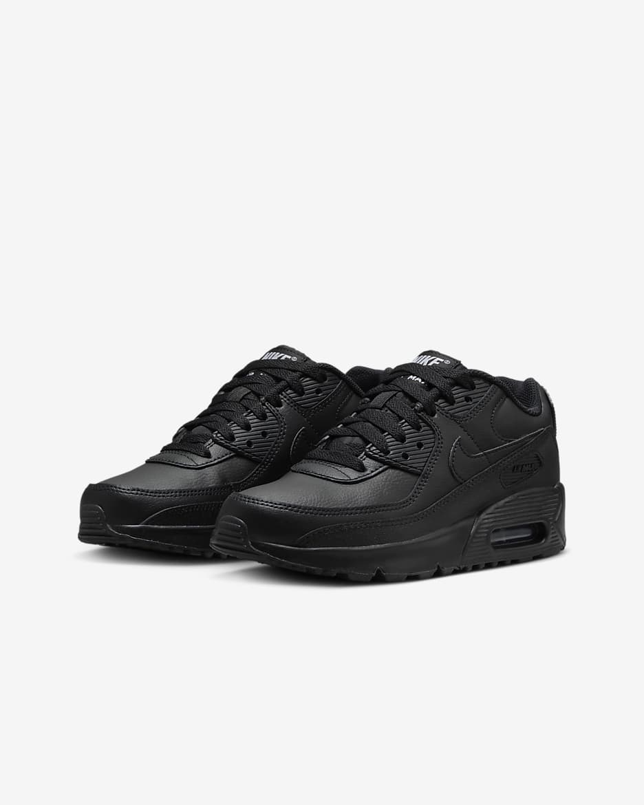 Nike Air Max 90 Schuhe für ältere Kinder - Schwarz/Schwarz/Weiß/Schwarz