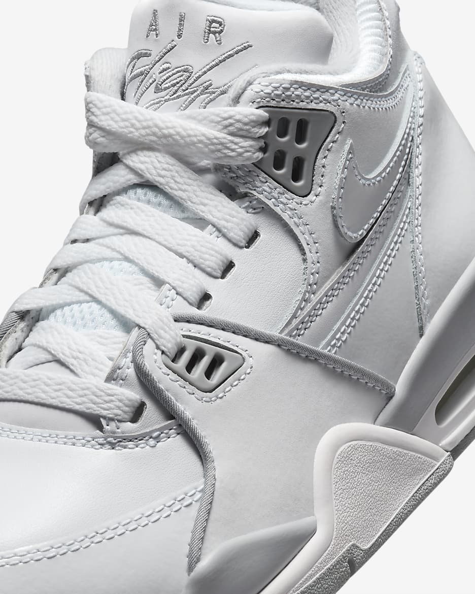 Nike Air Flight 89 Schuh für ältere Kinder - Weiß/Neutral Grey/Weiß