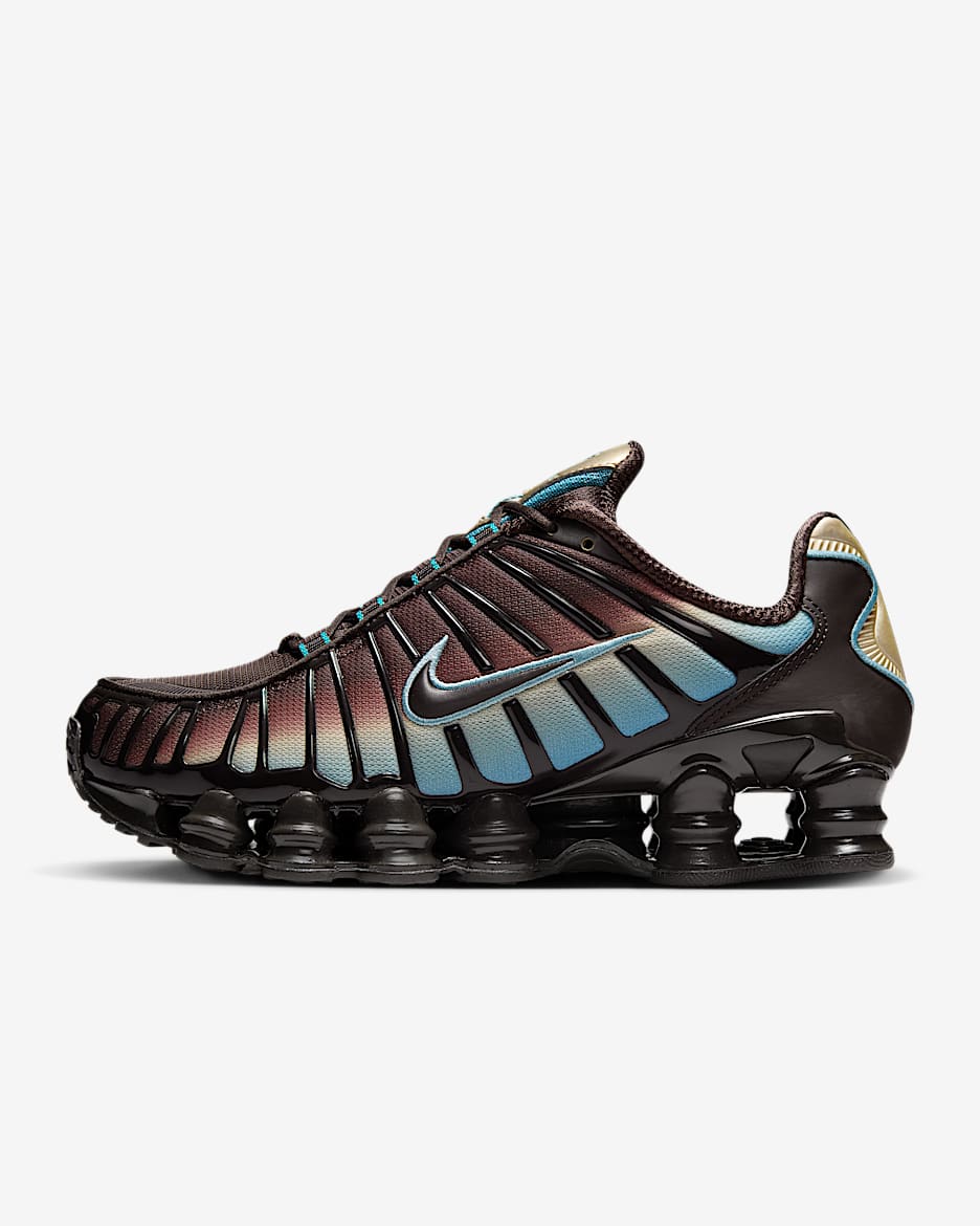 Nike Shox TL damesschoenen - Velvet Brown/Desert Khaki/Denim Turquoise
