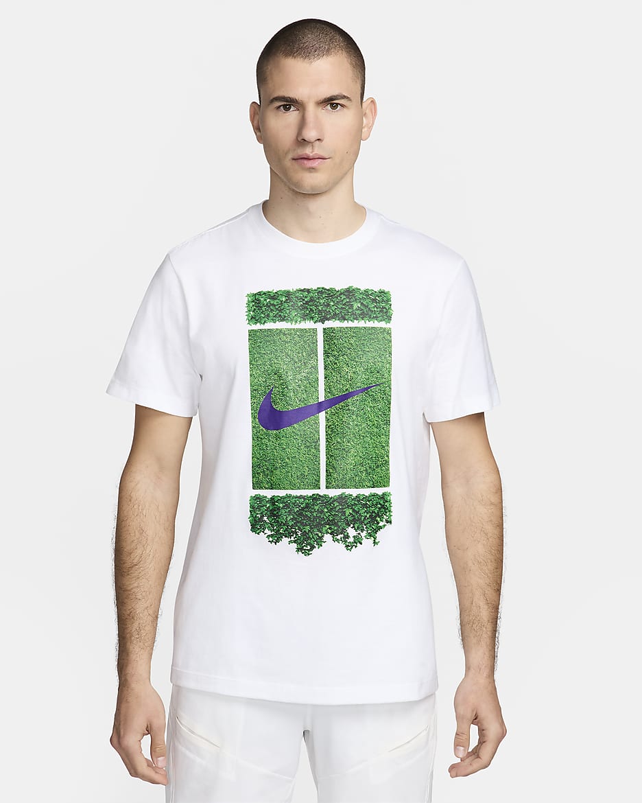 NikeCourt Men's Tennis T-Shirt - White