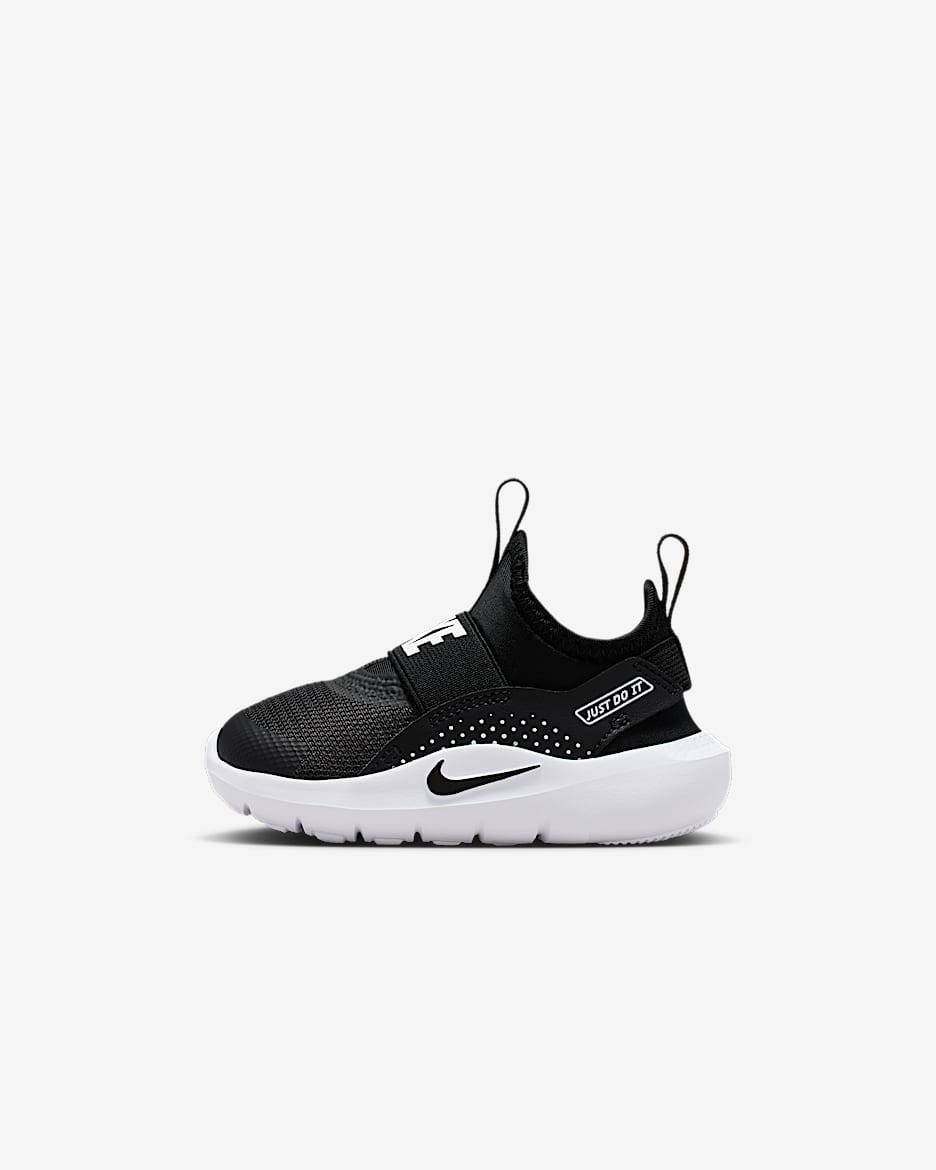 Nike Flex Runner 4 schoenen voor baby's/peuters - Zwart/Wit/Wit/Zwart
