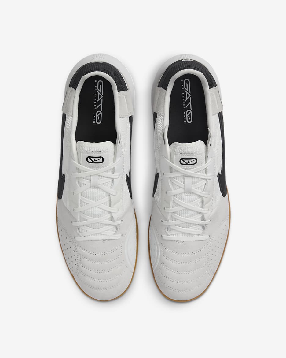 Nike Streetgato Low-Top Soccer Shoes - Summit White/Night Forest