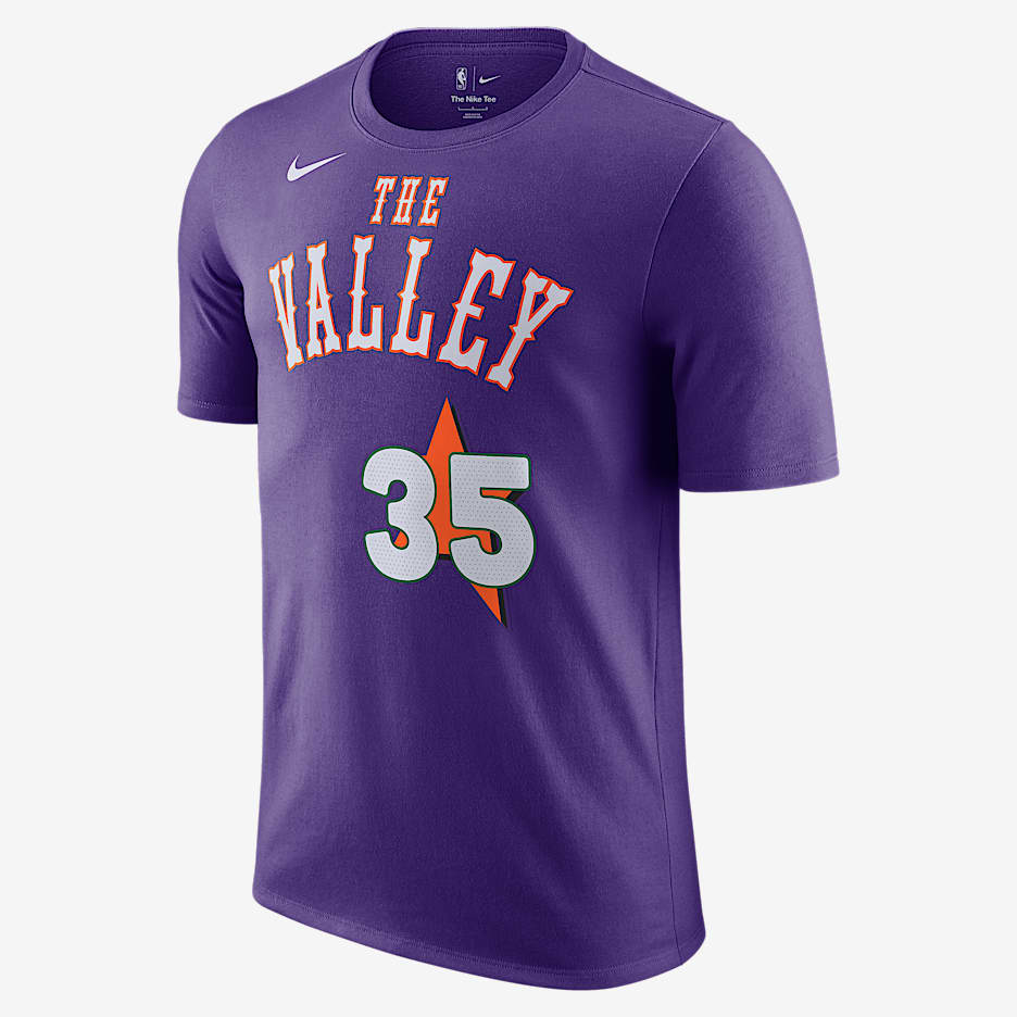 Playera Nike de la NBA para hombre Kevin Durant Phoenix Suns Essential City Edition - Morado campo