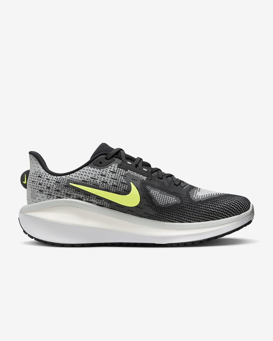 Nike Vomero 17 Men's Road Running Shoes - Black/Light Smoke Grey/White/Volt