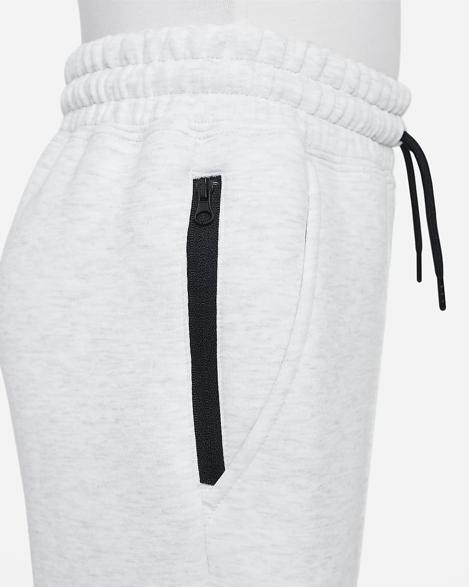 Pantalon de survêtement Nike Sportswear Tech Fleece pour ado (fille) - Light Grey/Heather/Noir/Noir