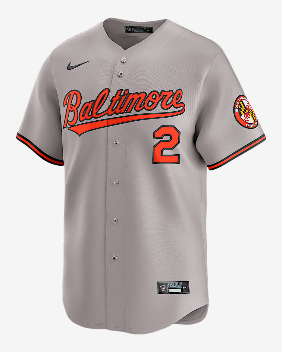 Gunnar Henderson Baltimore Orioles Men's Nike Dri-FIT ADV MLB Limited Jersey - Grey