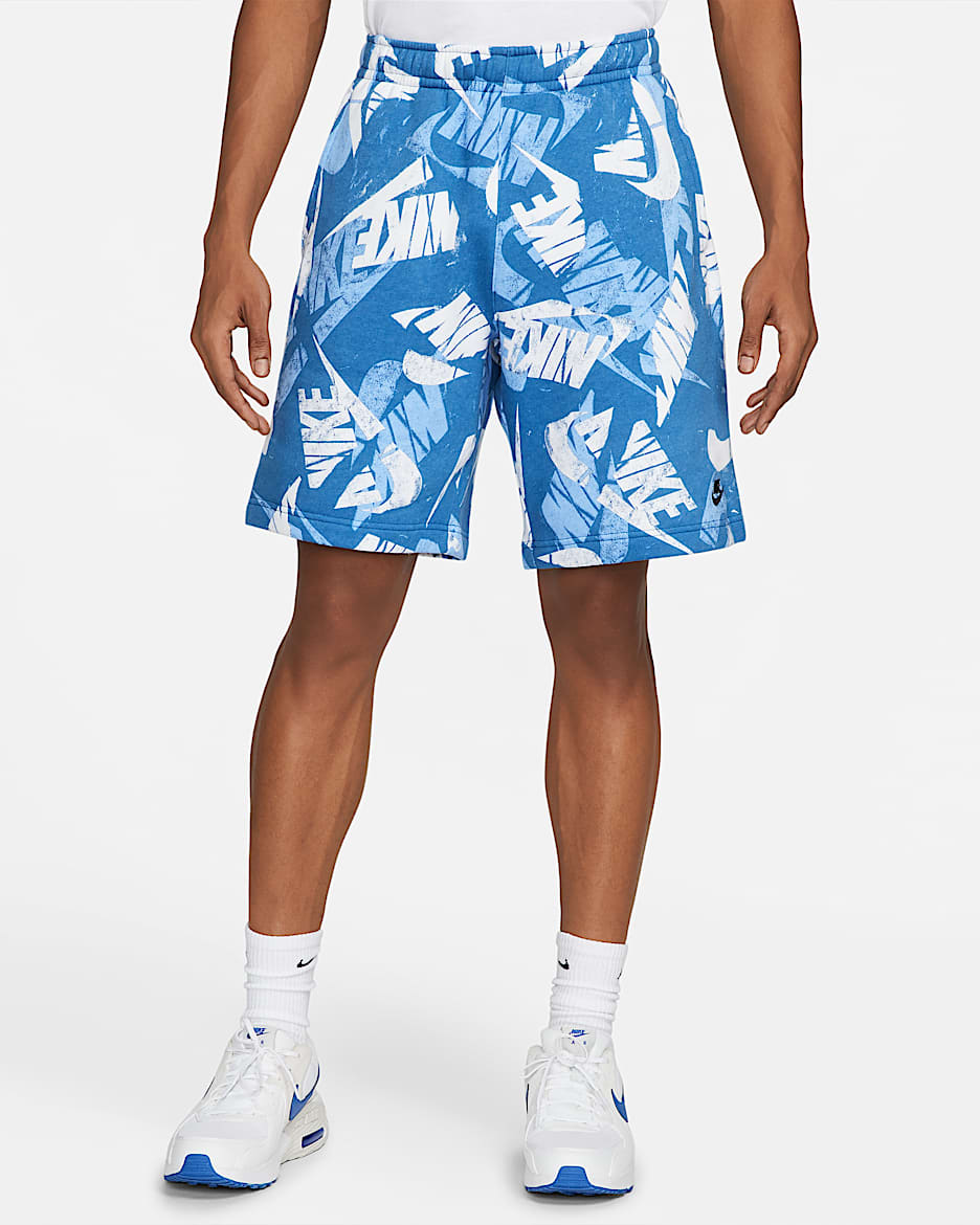 Shorts estampados para hombre Nike Sportswear Sport Essentials+ - Azul puerto deportivo oscuro/Negro