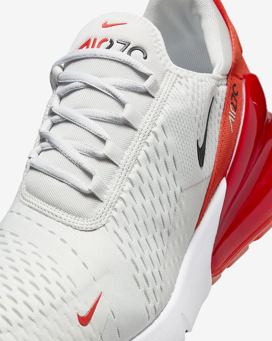 Nike Air Max 270 男鞋 - Photon Dust/Picante Red/白色/黑色