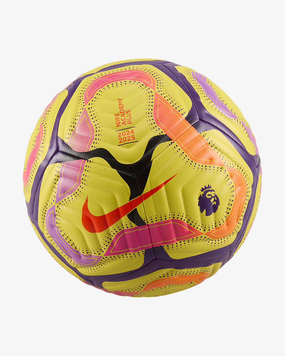 Premier League Academy Plus Nike 足球 - 黃色/Disco Purple/Fierce Pink/Bright Crimson