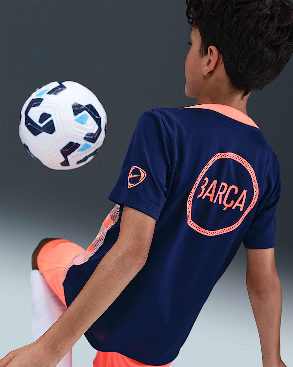 FC Barcelona Academy Pro Third Big Kids' Nike Dri-FIT Soccer Pre-Match Top