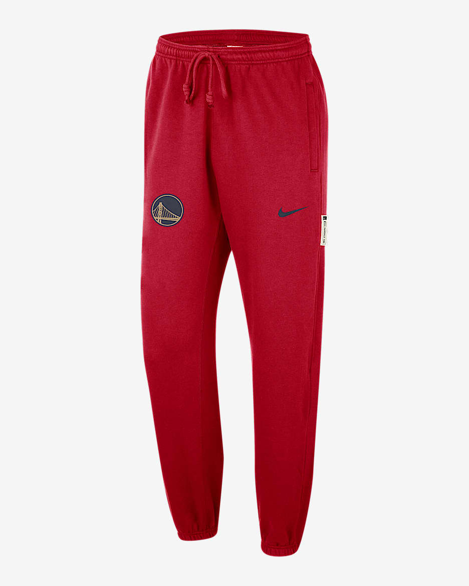 Golden State Warriors Standard Issue City Edition Men's Nike Dri-FIT NBA Pants - University Red/College Navy