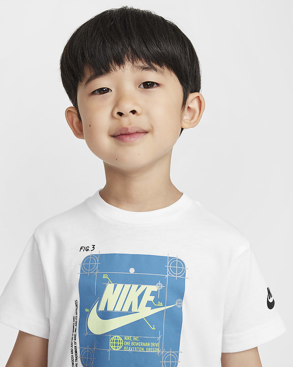 T-shirt Future Utility Nike pour tout-petit - Blanc