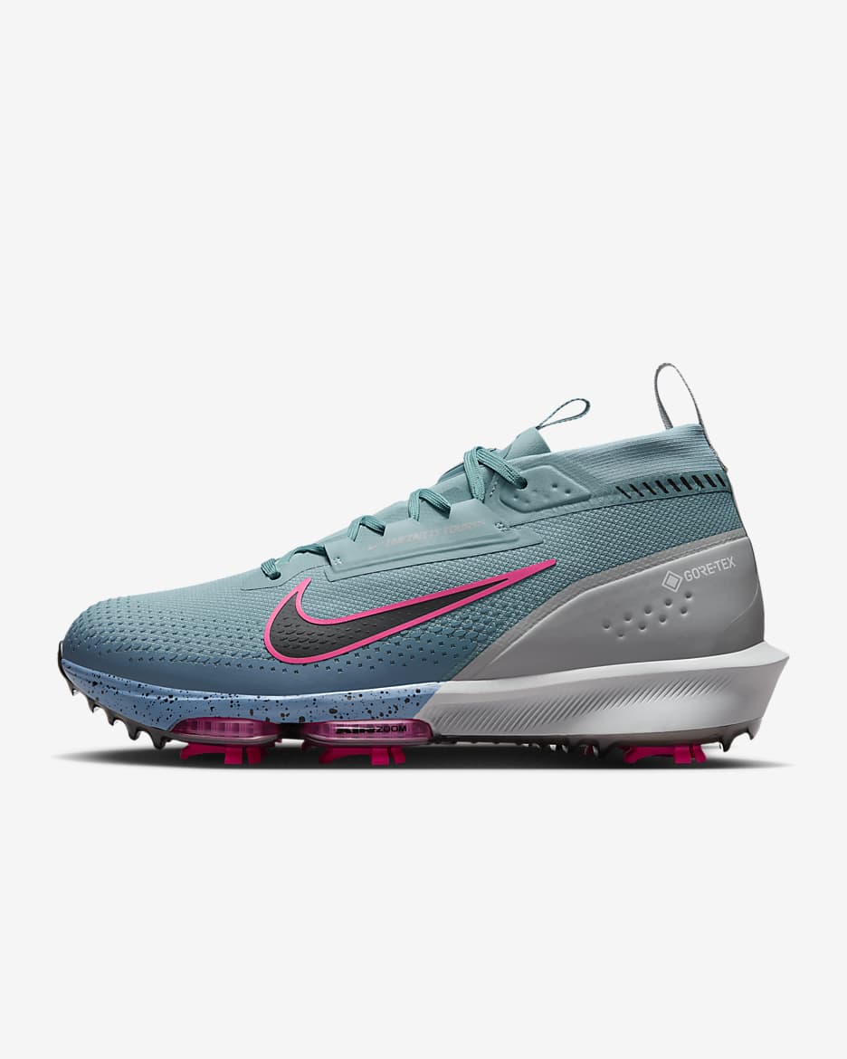 Nike Infinity Tour 2 GORE-TEX Men's Waterproof Golf Shoes - Denim Turquoise/Aegean Storm/Hyper Pink/Black