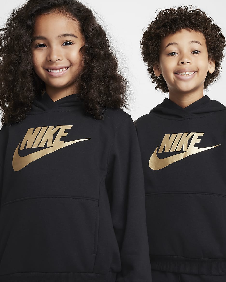 Nike Sportswear Club Fleece Pullover Little Kids Hoodie - Black