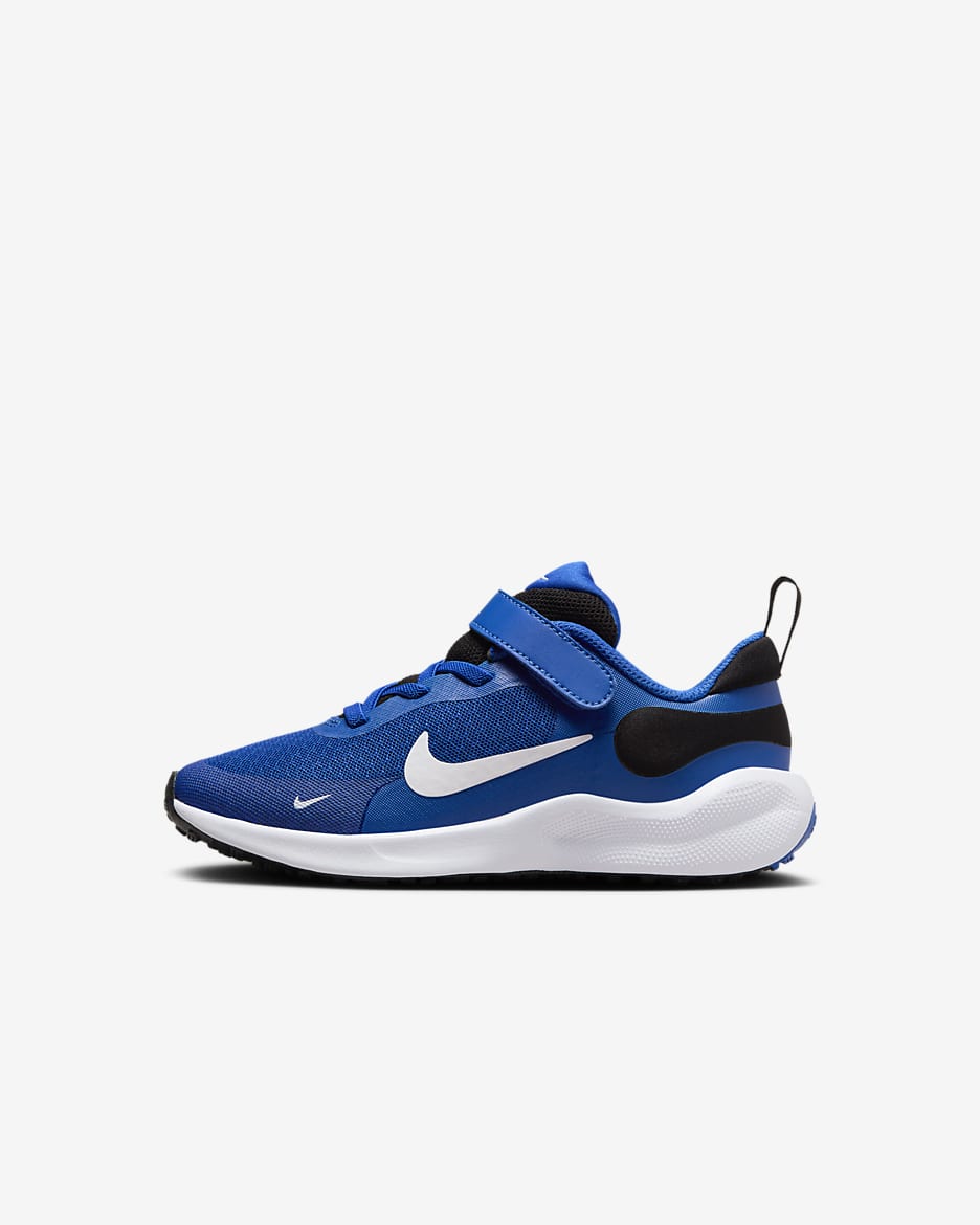 Nike Revolution 7 Younger Kids' Shoes - Game Royal/Black/White