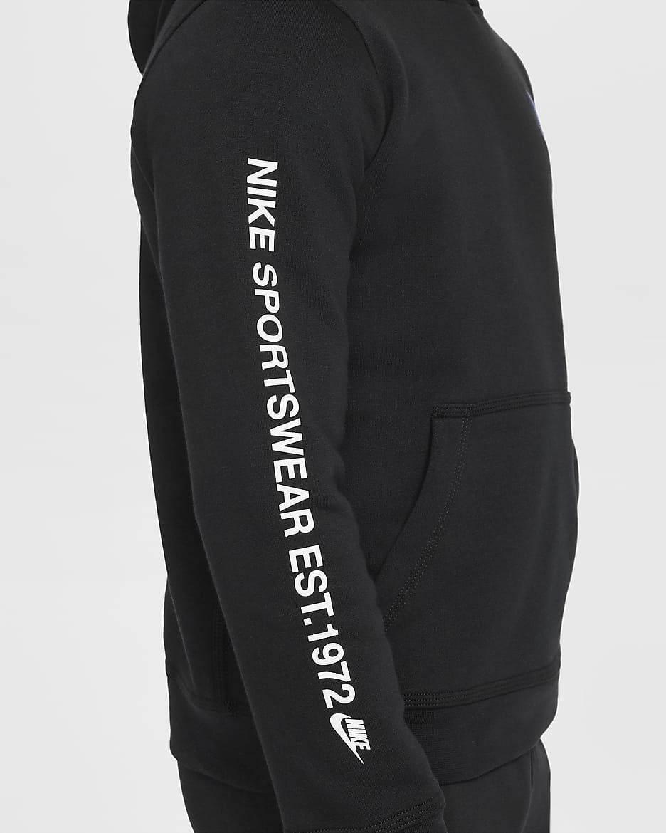 Nike Sportswear Standard Issue Dessuadora amb caputxa de teixit Fleece - Nen - Negre