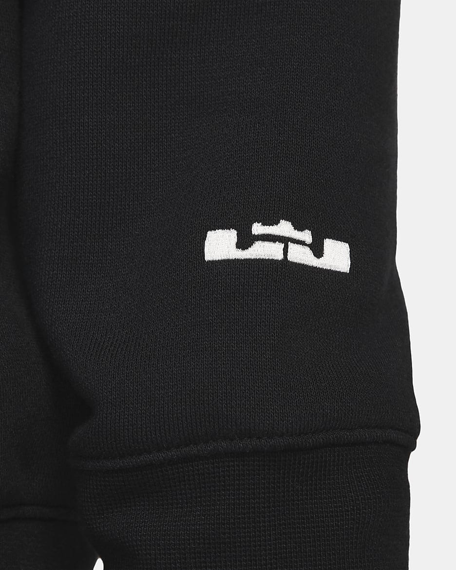 Sudadera con gorro sin cierre de tejido Fleece para hombre LeBron - Negro/Fantasma