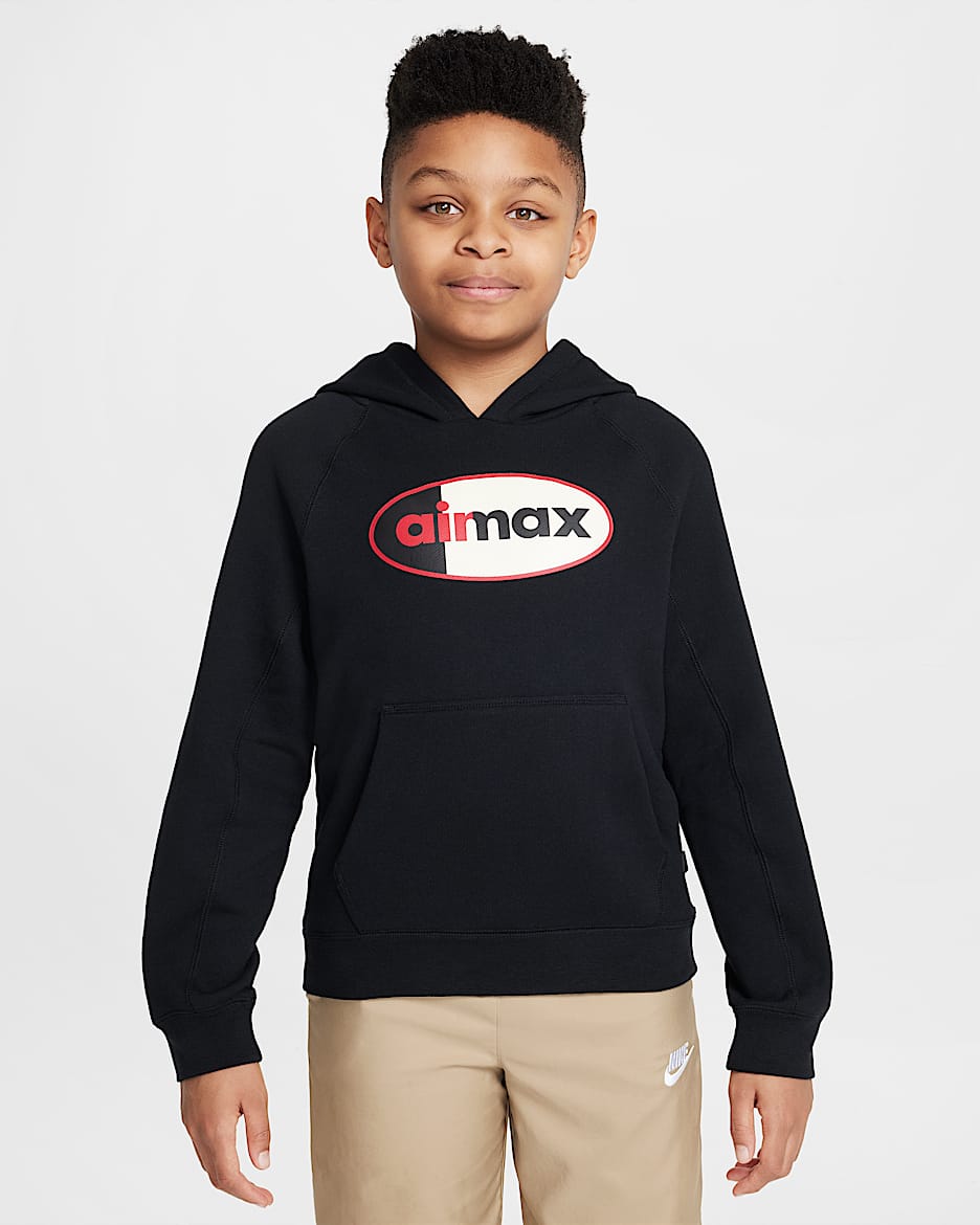 Liverpool F.C. Special Edition Older Kids' Nike Air Football Pullover Hoodie - Black/Black/Gym Red