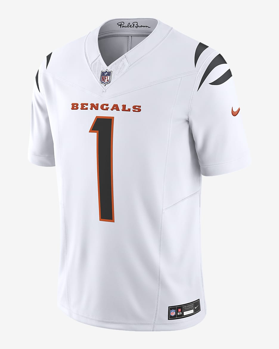 Ja'Marr Chase Cincinnati Bengals Men's Nike Dri-FIT NFL Limited Football Jersey - White