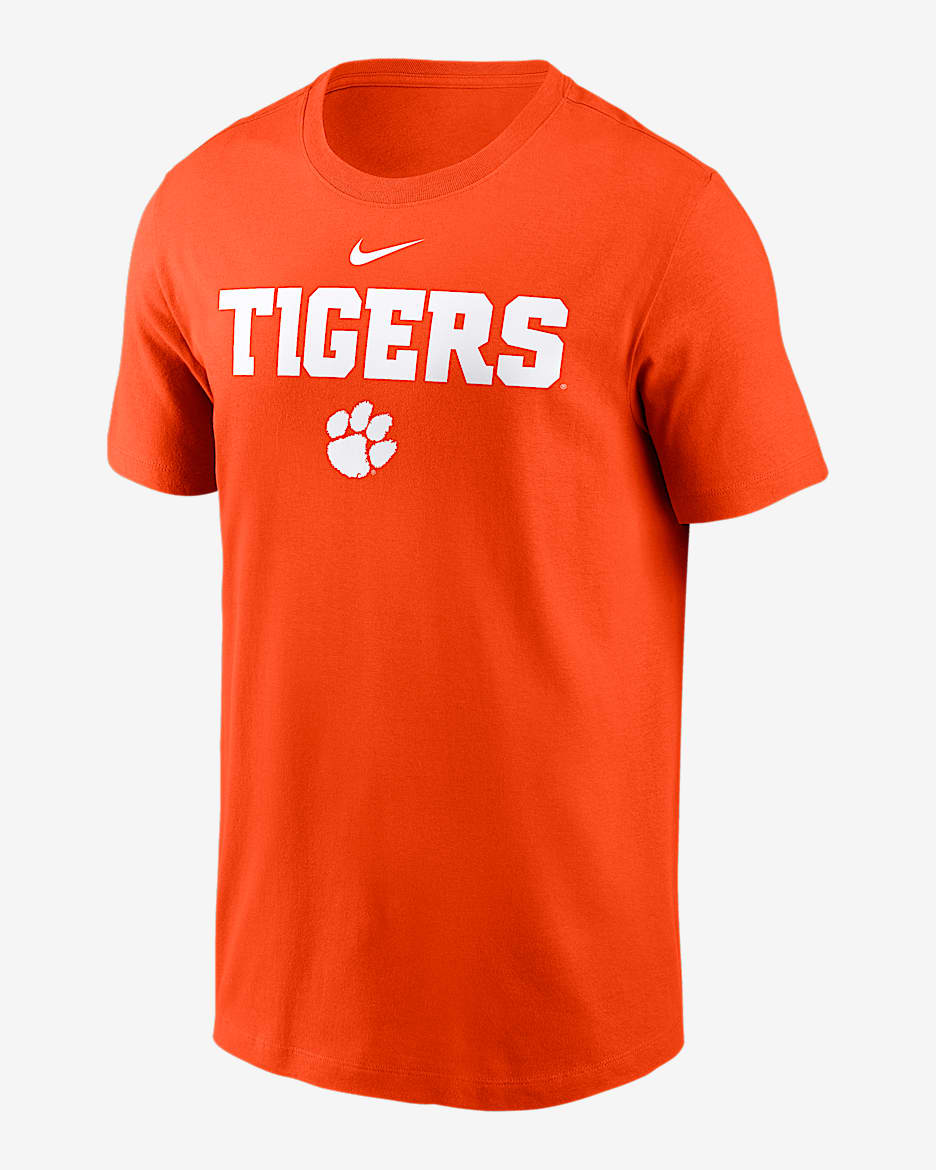Playera universitaria Nike Dri-FIT para hombre Clemson Sideline Mantra - Naranja