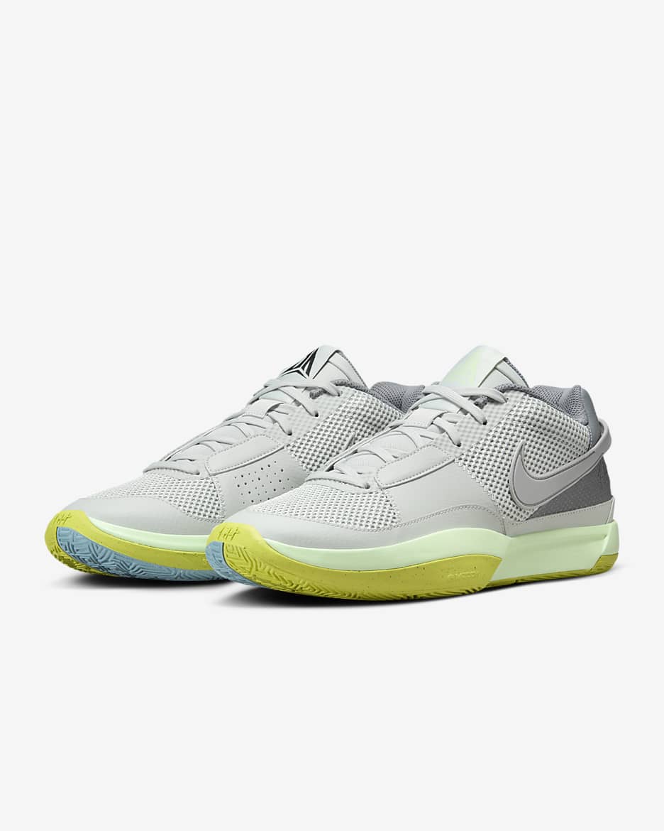 Ja 1 Basketball Shoes - Light Silver/Cyber/Cool Grey/Granite