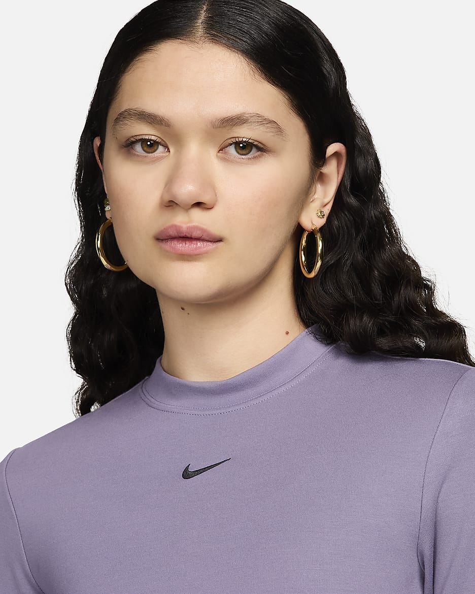 Abito midi aderente Nike Sportswear Essential – Donna - Daybreak/Nero