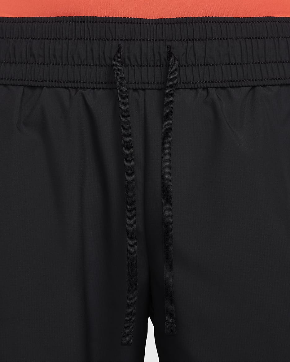 Nike Sportswear Women's High-Waisted Trousers - Black/Light Crimson/White